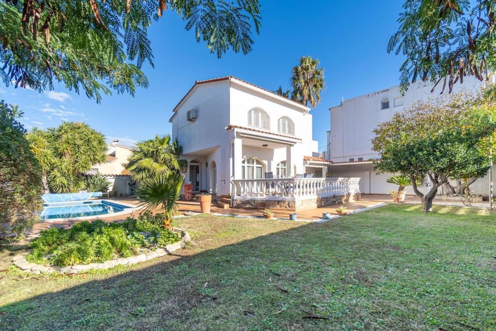 Sm21-Gran Casa De Vacaciones En La Playa, 4 Habitaciones, Climatizada, Piscina, Barbacoa Y Wifi Empuriabrava Exteriér fotografie